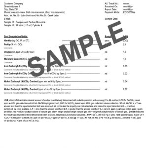 Carbon Monoxide (CO) Analysis Program